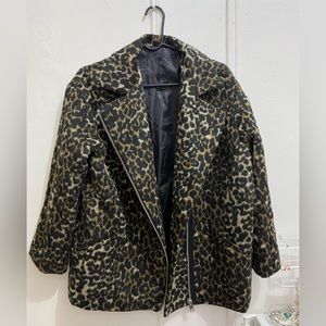 Cheetah print jacket L/XL